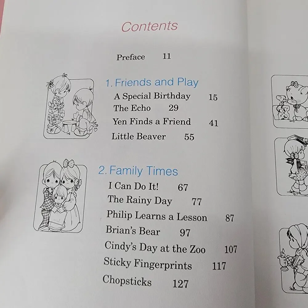 VINTAGE BOOK 1988 Precious Moments Bedtime Stories (hardback)